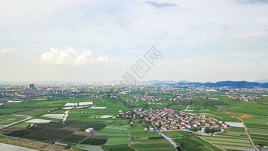 田野鸟瞰航拍江南田野背景