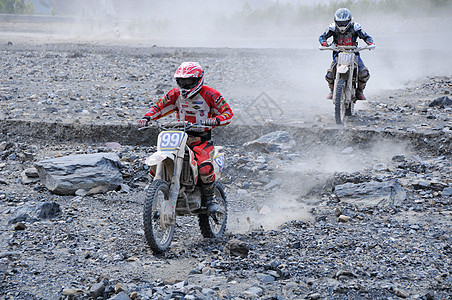 越野摩托车赛背景图片
