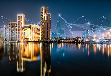 科技城市夜景图片
