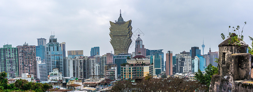 澳门城市景观新葡京酒店背景图片