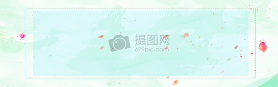 绿色清新banner背景图片