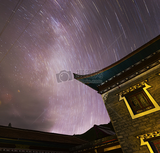 藏区星空图片