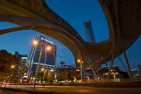 苏州夜景夜晚都市高清图片