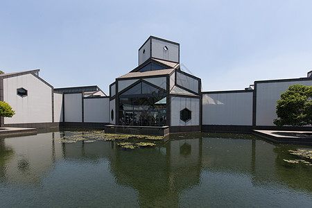 徽派建筑苏州博物馆背景