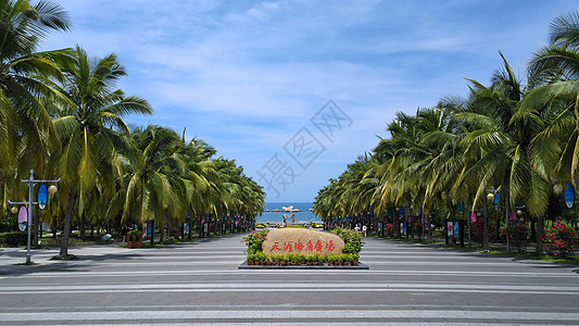 海南旅游三亚天涯海角广场摄影背景