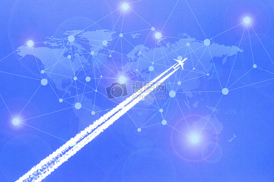 飞机科技背景图片