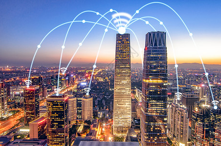 流量监控WIFI覆盖城市设计图片