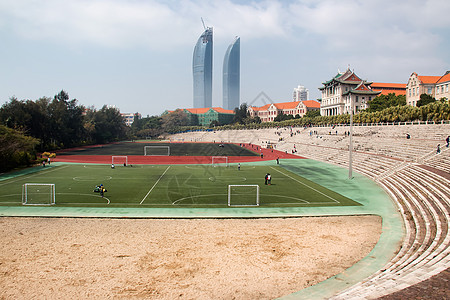 厦门大学运动场厦大操场背景