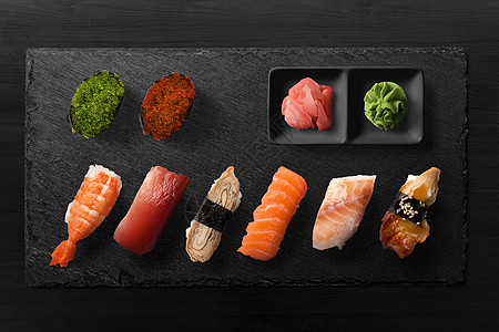 日本寿司宣传单美味日式料理背景