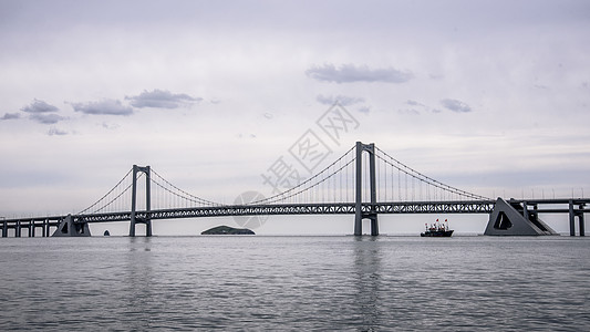 背景桁架大连跨海大桥背景