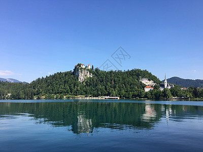 欧洲小镇湖光山色图片