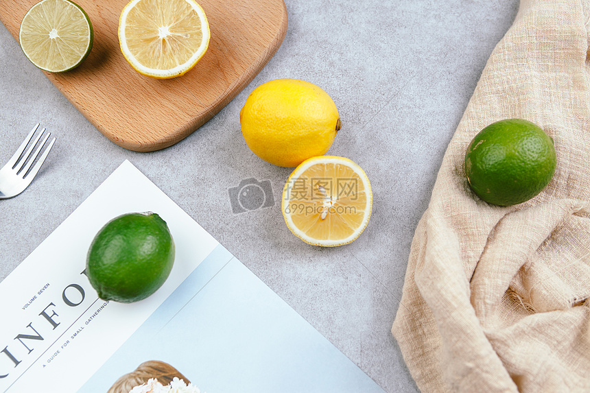 水果柠檬静物拍摄图片