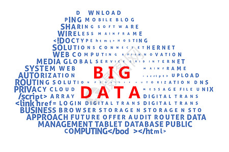 大数据科技大数据英文高清图片