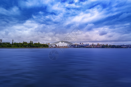 山水别墅悉尼港湾背景