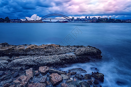 悉尼港湾背景图片