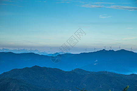 宁波宁海杜鹃山清晨日出风光背景图片