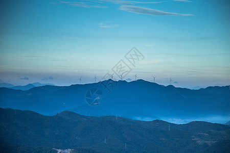 宁波宁海杜鹃山清晨日出风光背景图片