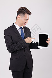 商务人像平板电脑图片