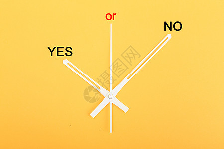 钟表指针yes or no图片