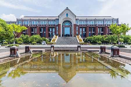 上海华东政法大学图书馆背景图片