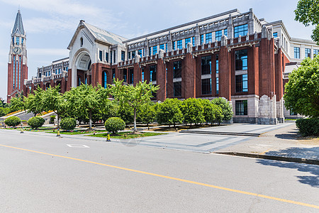 上海华东政法大学图书馆背景图片