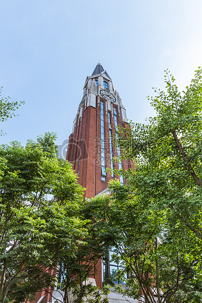 上海华东政法大学图书馆钟楼图片