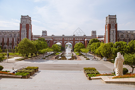 上海华东政法大学教学楼背景图片