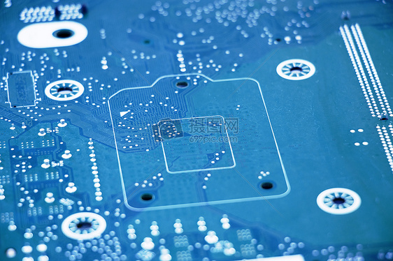 电子芯片科技电路板摄影图图片