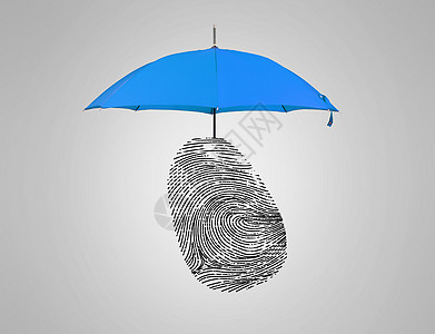 身份安全的保护伞创意图图片