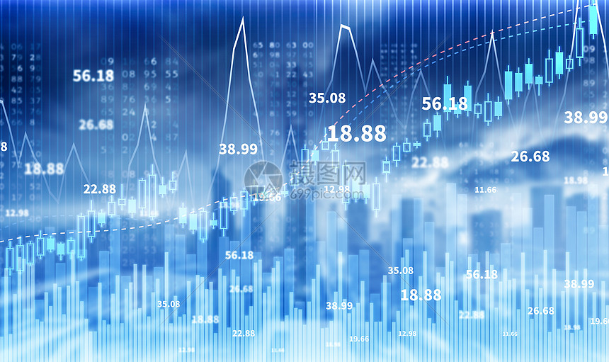 大气蓝色金融图片素材-正版创意图片500501240-摄图网