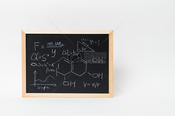 写满公式方程式的黑板图片