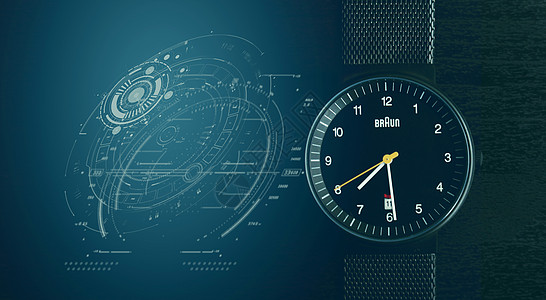 电子时钟手表电子科技设计图片