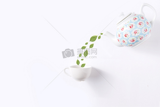 创意茶设计背景素材图片