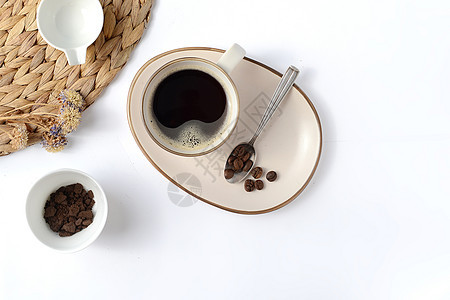 咖啡创意搭配静物设计素材图片