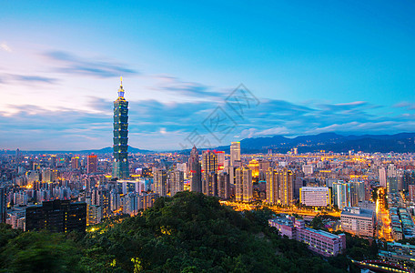 中国台湾省台北101大楼夜景图片