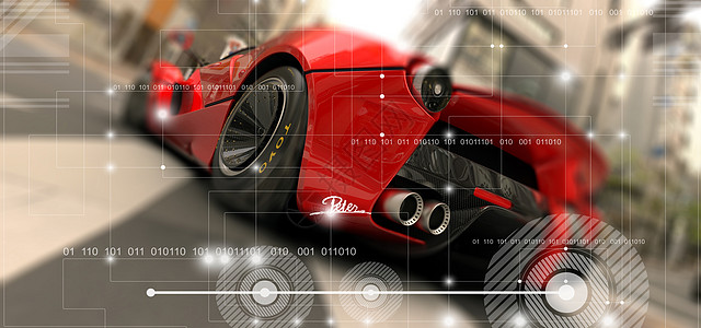 奔驰着的汽车图片汽车科技数值设计图片