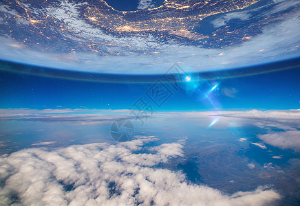蓝色地球宇宙天文银河系高清图片