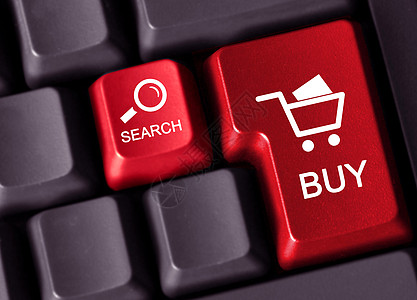 双十一提前购带有符号的计算机键盘正在显示搜索和购买设计图片
