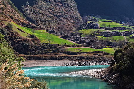 中国最美峡谷怒江州背景