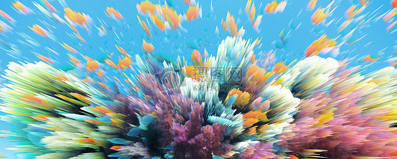 奇幻3D海底世界背景图片