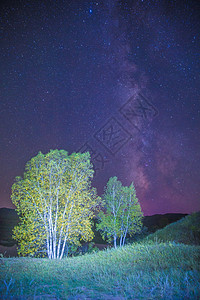 郊外夜景星空背景背景