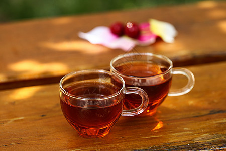 2杯红茶背景图片