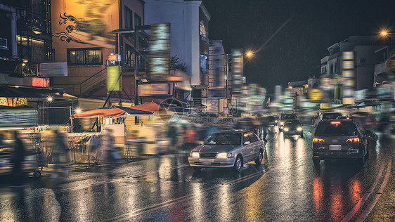 雨后的街道图片