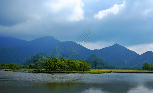 世界国家地图神农架大九湖背景