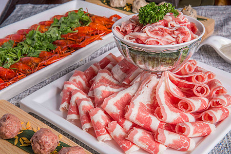 传统火锅涮羊肉背景