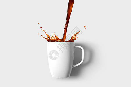 咖啡杯蒙古奶制品高清图片