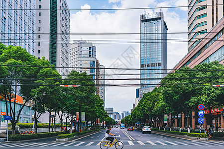 街道斑马线背景图片