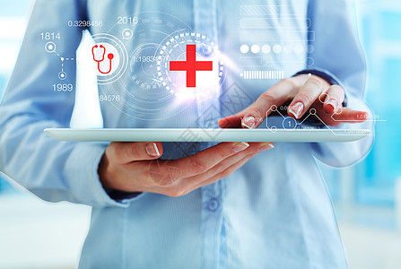 科技行业商务互联网医疗业务设计图片