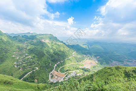 贵州遵义贵州晴隆二十四道拐背景