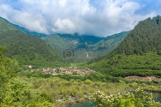 夏日九寨沟风光图片